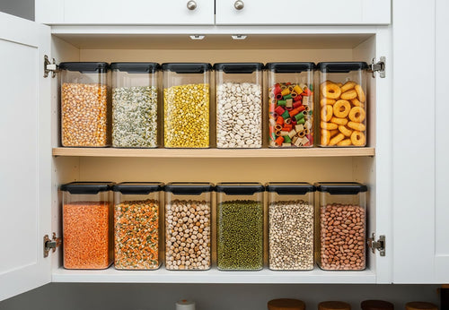 6Pcs Set Airtight Kitchen Storage Containers 1100ml Capacity